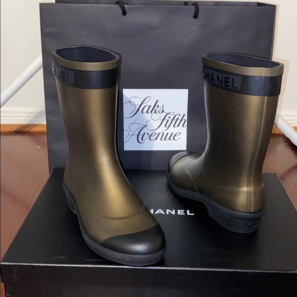 Chanel Rain Boots